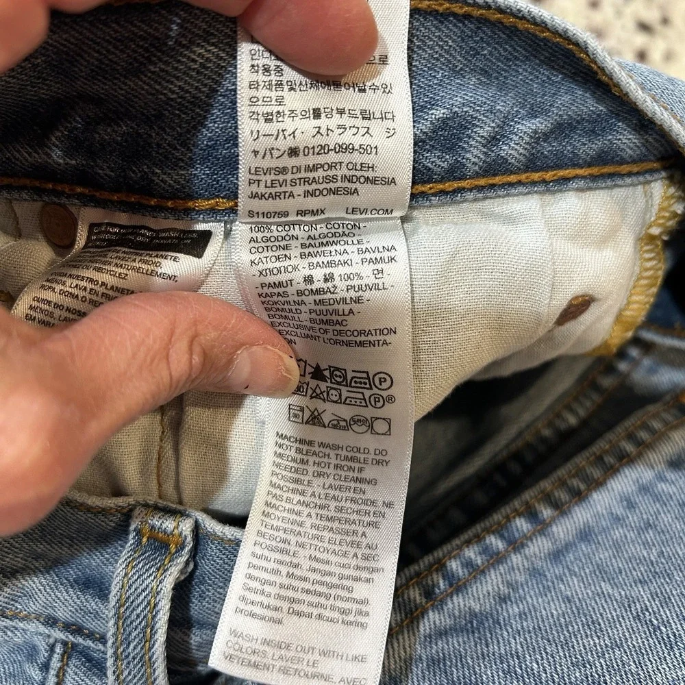 Levi's 501 Button Fly Men Jeans Light Blue wash-‎ 5010134 31